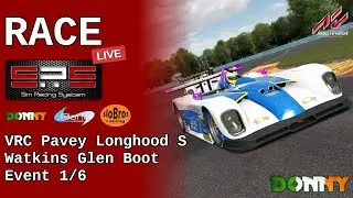 Live Race | SRS | VRC Pavey Longhood S | Watkins Glen Boot | Event 1/6 | AC