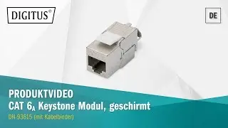 DIGITUS&reg; CAT 6A Keystone Modul, geschirmt, werkzeuglos, Adermanager (DN-93615)