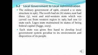 Local Government Reforms in Nigeria.
