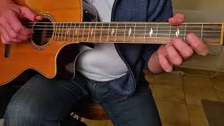 A la porte du garage. Charles Trenet. Fingerstyle guitare