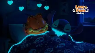 Cozy Night with Garfield & Stitch 💤  Soothing Bedtime Animation for Sleep