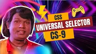 CSS Universal selector | CSS selector tutorial in tamil
