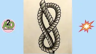 Pattern Drawing-4 | Pattern Drawing Ideas 💡 | Rope Shape Pattern Drawing