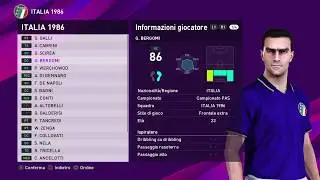 eFootball PES 2020: Italy 1986 classic team (PS4)