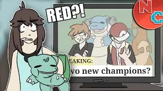 Red and Blue are Already Champions for as long as Leaf... - pokemon comic dub
