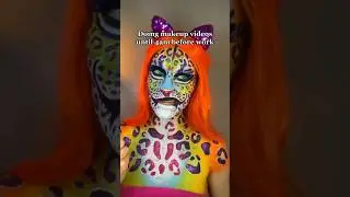 &ldquo;LOOK A FAIRY&rdquo; Leopard Makeup Edition!! #makeupartist #sfxmakeup #lisafrank #leopard #rainbowmakeup