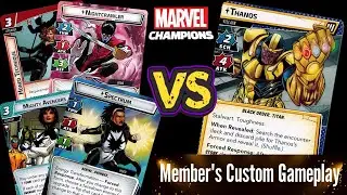 Spectrum & Nightcrawler vs Thanos (Expert) | Marvel Champions 2 Handed Playthrough