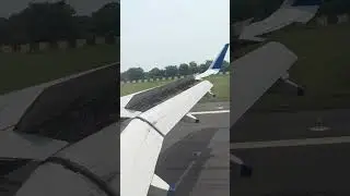 Flight landing at patna airport