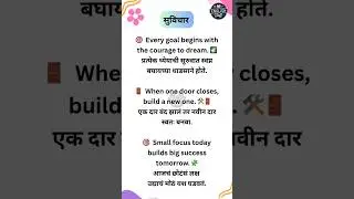 🔥 Powerful Thoughts to Reset Your Mindset | Marathi + English Motivation 💭