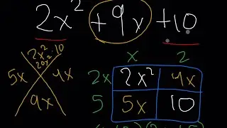 ALGEBRA 2: Factoring using X and Box Method