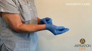 Blue Nitrile Gloves Demonstration and Donning