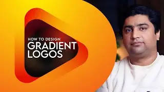 How to Design a Gradient Logo in Illustrator - Letter mark Logo