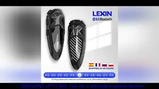 Lexin LX-GTX Intercom Motorcycle 2 Casques Bluetooth One Button Pairing Helmet Headsets, Talk&Listen