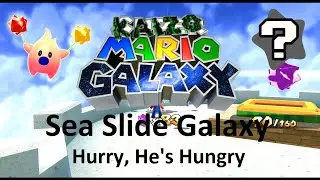 Kaizo Mario Galaxy | Sea Slide Galaxy – Hurry, He's Hungry | 100% Walkthrough