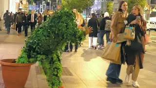 PRETTY GIRLS GET SCARED and RUN LIKE CRAZY !!! Bushman Prank