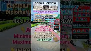 Nursing Job // Sarkari Job / SGPGI Recruitment-2025 / Nursing Job in Abroad / Job After B.Sc Nursing