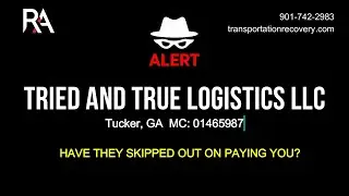 Broker Alert - Tried and True Logistics LLC MC: 01465987 scheduled for cancellation on 10/20/2025
