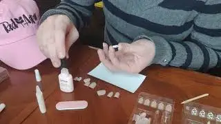 Nail solutions for a nail biter - review and first thoughts of Red Aspen glue on nails