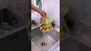 Multifunctional Drain Basket: Kitchen Essential for Washing, Straining & Storage!#kitchenessential