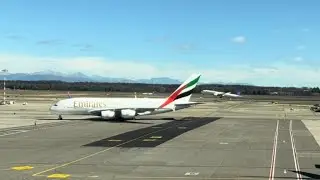 Big mama docking into stand #emirates #flight #travel #sky #shorts #aviation #youtube #youtuber #nyc