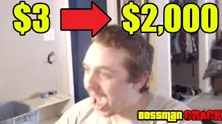 Bossmanjack превращает 3 доллара в более чем 2000 долларов #twitch #gaming