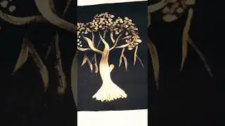 #shorts #goldentree#easytree#art #drawing #painting