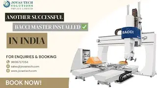 BACCI Master CNC Machine Installation in India ✅ | Jovas Tech Solutions #bacci #cnc #indiawood #edit