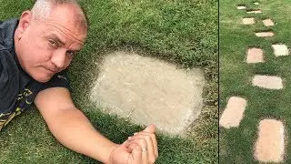 Trimming Around Pavers and Stepping Stones