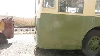 PTC/SEPTA Brill trolley coach 210 at the Shore Line Trolley Museum