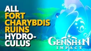 All Fort Charybdis Ruins Hydroculus Locations Genshin Impact
