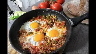 T&uuml;rkische Eiergericht mit Gem&uuml;se I Menemen tarifi