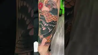 American Traditional Eagle by Ian AshAlyn Creation Tattoo Branson