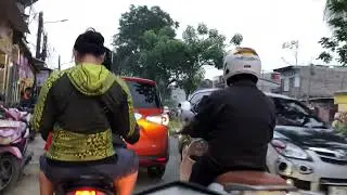 Suasana jalan sore dari Poris Indah sampai Green Lake City via Ketapang jl.sawah dalam | Tangerang