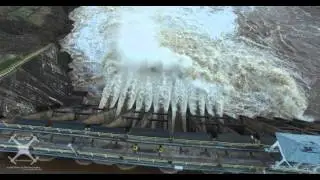 Lake Harding Dam Draining