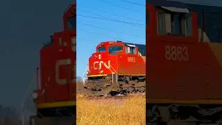 Canadian National Power Move in Plainfield #railfan
