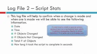 (Vid0007) VBScript to Manage and Set Specific Attributes in AD - Part 3