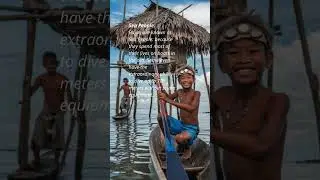 UNIQUE WORLD FACTS Bajau Tribe Indonesia, Malaysia & the Philippines #worlduniquefacts #factshorts