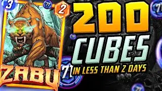 200 CUBES with THIS ZABU DECK in UNDER 2 DAYS @MarvelSnap​