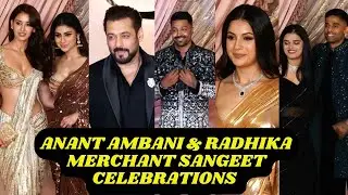Salman Khan, SuryaKumar Yadav, Hardik Pandya, Shehnaaz & Stars at Anant Radhika Sangeet Celebrations