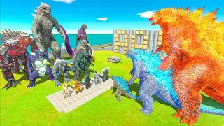 Evolution of Evolved Godzilla Size Comparison vs Team Legendary Godzilla - ARBS