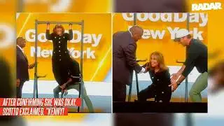 Fox Anchor Rosanna Scotto Falls on her Face on Live TV During Exercise Demonstration... as Viewers B