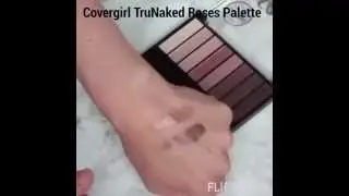 Covergirl TruNaked Palette Roses swatches.
