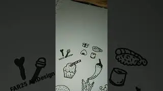 #far25artdesign #doodleart #artdesign  #food #drinks #sushi