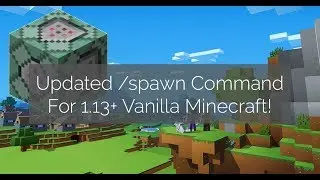 Minecraft 1.13+ Tutorial: HOW TO MAKE A /SPAWN COMMAND IN VANILLA MINECRAFT (NO PLUGINS)
