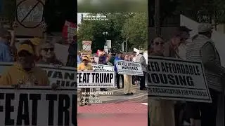 Inflatable pig protests ICE at No Kings march in Newark, NJ #nokings