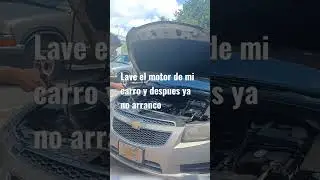 #labar el motor de tu carro con Agua no es buena idea#