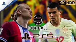 Noruega vs. España | eFootball 2026, Gameplay PS5 4K HDR 60 FPS