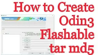 How to Create Odin Flashable tar md5 file from full flash file