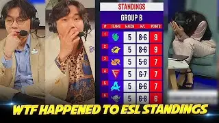 WTF HAPPENED TO ESL STANDINGS?! EVEN CASTERS GOT SHOCKED . . . ESL RULES???