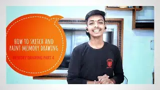 ✏How to draw and colour memory drawing.memory drawing part 4 🖌🔥